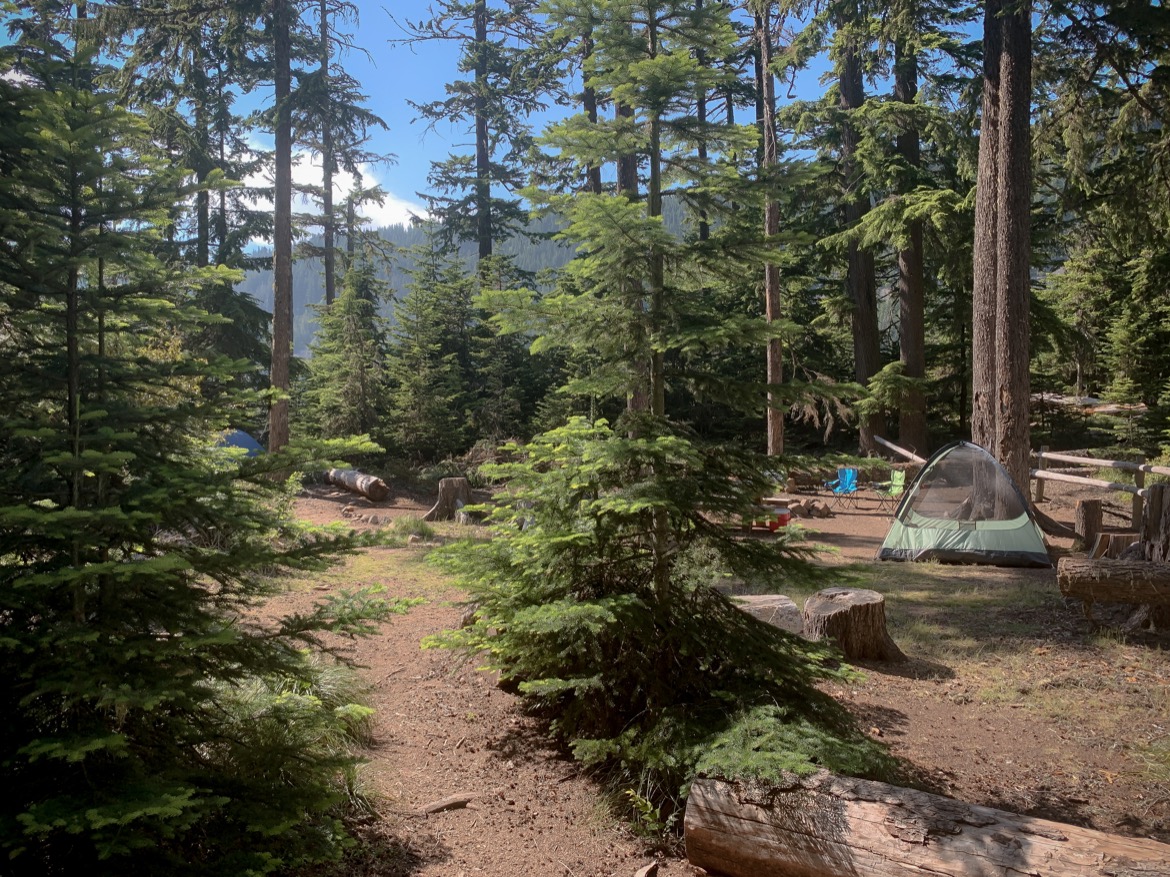 Kinnikinnick Campground at Laurance Lake Oregon